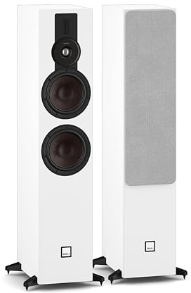 DALI SONIK 7 - Par premium kolumnhögtalare med 2 x 7 tum Clarity Cone Mid-högtalare - Hybrid-tweeter och SMC-teknik - vit