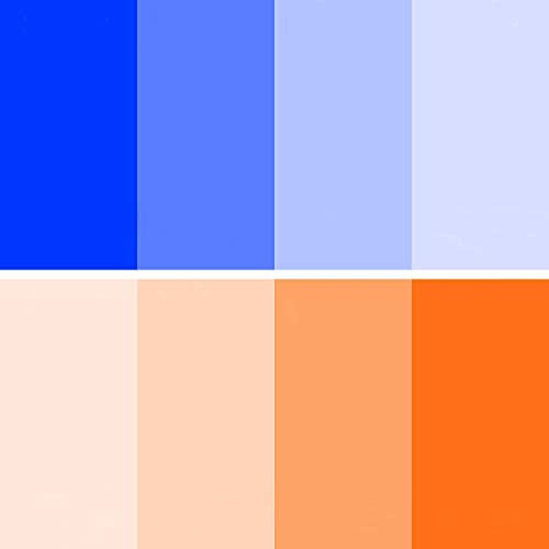 Color Correction Gel Filter 8 Pack 16x20 inches Blue Orange Photography Lighting gels Sheet for Photo Studio Flashlight Led Light