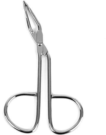 EXCEART Augenbrauen-Pinzette Schere Aus Edelstahl Scherenform Mit Abgeschrägter Spitze Zum Trimmen Von Augenbrauen Und Entfernen Von Gesichtshaaren 3.35 X 1.85 X 0.39 Zoll
