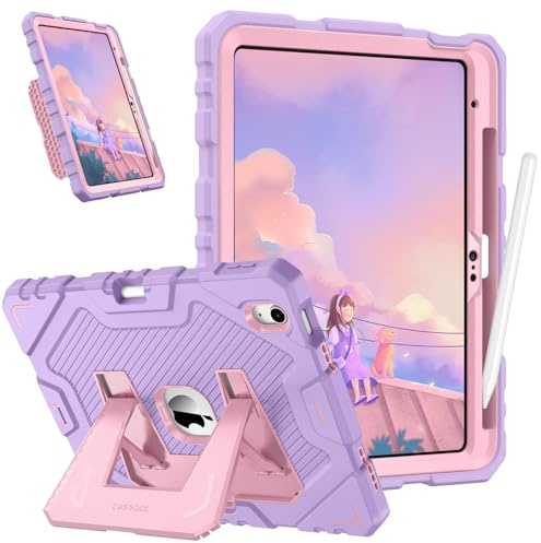 FINTIE Custodia per iPad (A16) 11ª Generazione 11 (2025)/iPad 10ª Generazione 10,9 (2022) con Portapenne, Antiurto Robusta Case Protettiva Cover con Supporto Integrato, Lavanda