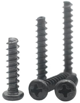 20-150 piezas de acero al carbono M1.7 M2 .3 .6 M3 .5 M4 M5 Mini tornillo autorroscante cabeza plana con ranura en cruz(16mm,M4 (20pcs))