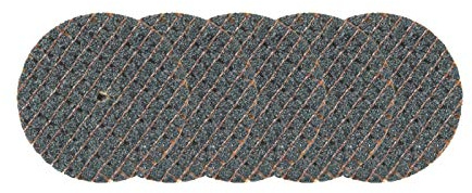 Dremel 426 Fieberglasverstärkte Trennscheibe, Zubehörsatz für Multifunktionswerkzeug mit 5x Trennscheiben 32mm zum Nuten, Fräsen und Schneiden von Metall, Holz und Kunststoff grau
