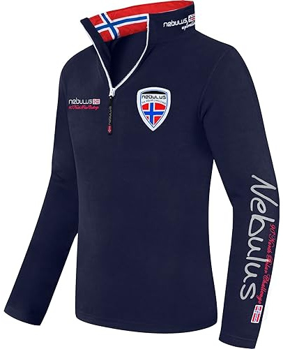 Nebulus Fleecepullover SKANDINAVIA T060 (Modell: Q1001 - Herren, Navy; Größe: XXL) FBA