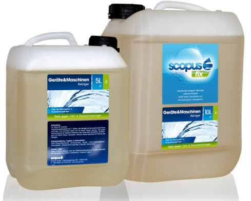 Scopus Fix Geräte & Maschinenreiniger, 5 Liter Kanister - Profi Reiniger für Industrie, Werkzeug und Handwerk - Kunststoff, Chrom, Edelstahl, Kupfer, Messing, Stahl - chlorfrei, biologisch abbaubar