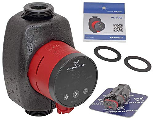 Grundfos Hocheffizienz Umwälzpumpe Alpha2 25-80, G 1 1/2, 180mm, PN 10, 230 V
