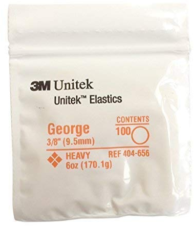 3M Unitek Elásticos Multiuso, Fuerte 6oz /170,1g (3/8 (9,5mm)) George