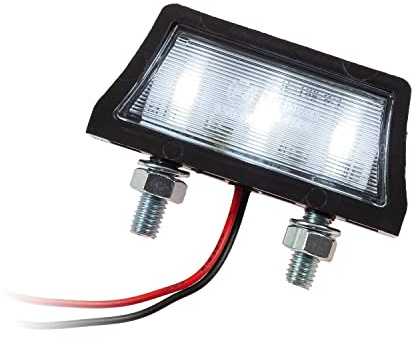 LED-Kennzeichenbeleuchtung Axis schwarz E-geprüft Universal Motorrad Roller Nummernschildbeleuchtung