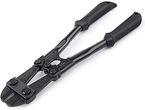 MAXPOWER 14-Inch Heavy Duty Bolt Cutter, Hardened Chrome Molybdenum Steel Blade, Ergonomic Rubber Handle