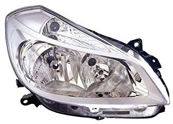DM Autoteile 135446 Hauptscheinwerfer rechts H7/H7 mit Motor kompatibel für Renault Clio III 05-09