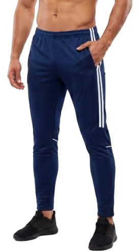 SiXsigma Sport män gym joggare träningsbyxor kroppsbyggande träning slim fit löparbyxor fotbollsbyxor dragkedja fickor – män träning tango träningsoverall byxor bottnar gym jogging joggingjoggare