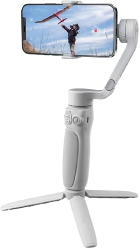 ZHIYUN Smooth Q4 [Ufficiale] Stabilizzatore Smartphone, Gimbal Telefono 3 Assi, Asta di Prolunga da 215mm, Treppiedi, Stabilizzatore per YouTube, Volg, Youtube, Android, iPhone, Portatile e Pieghevole