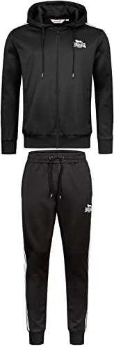 Lonsdale Herren Trainingsanzug Weetwood, Farbe:Black/White, Größe:M