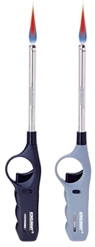 KONSUMANY 2 Stück Feuerzeug Stabfeuerzeug Sturmfeuerzeug Gas Feuerzeug 27,5 cm lang