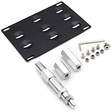 Auto-Abschlepphaken,Abschlepphaken Abschleppöse Auto-Kennzeichenhalter-Halterung, passend for A4 S4 A5 S5 A7 S7 08–15, Abschlepphaken-Halterung, Kennzeichen-Relocator-Rahmen YC101097