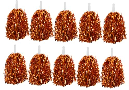 WESIEVYA 10 Stück Handgehaltene Pompons Für Cheerleading Und Gymnastik Wiederverwendbar Und Langlebig Für Sportveranstaltungen