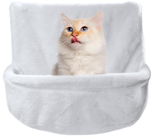 Katzenbett Heizung, Katzen Hängematte, Katzenbett Mit Geländer, Katzenhängematte, Geländer, Katzenbett, Schlafsack, Stabile Katzen-Hängematte, Fenstersitz Für Geländer, Schranktüren, Wandregale