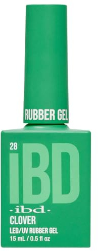 IBD Rubber Gel - Clover - 15 ml - Made in USA - Premium Nail Polish for Durable Manicure and Smooth Nails - LED/UV Varnish
