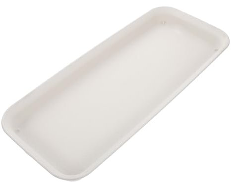 Toddmomy Vassoio Rettangolare Vasi da in Plastica Resistente Sottovaso per Piante da Davanzale Vassoio Raccogligocce per Bonsai Dimensioni 40x17cm per Ed Esterni