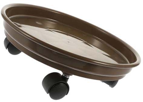 TOYANDONA Bandeja para Macetas con Ruedas Soporte Móvil para Plantas Platillo para Macetas Bandeja para Plantas Carrito con Ruedas De Interior
