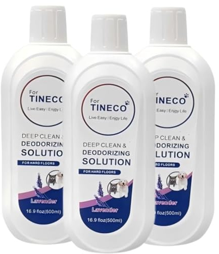 500 ml rengöringsvätska for golvplattor, kompatibel med Tineco FLOOR ONE S3/S5/Pro2/Combo/S7Pro komplett utbud av rengöringsvätskor, tillbehör till robotdammsugare, rengöringsvätska(3pcs)