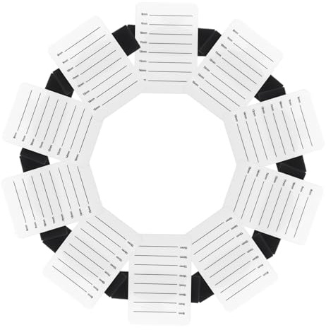 LIFKOME 15 ensembles Palette Extension de Cils Acrylique Blanc avec Échelle Support Stable pour Accessoires Professionnels de Pose de Cils