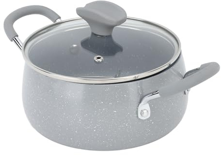 Aramox Mini Pentola per Friggitrice Tradizionale Giapponese con Doppio Manico con Coperchio e Scolapiatti per Ristoranti Domestici