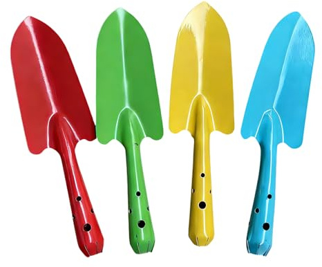 Duty Soil Spoon Small Shovels Hand Trowel with Comfortable Grip for Easy Gardening Tasks Plant Maintenance 4 Pack Plant Transplanting Spoon