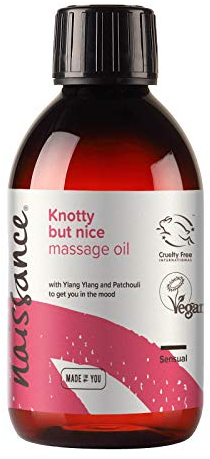 Naissance Knotty but Nice Sinnliches Massageöl 250ml - Aphrodisierendes Sex-Körperöl Sex Massage öl Wärmer Sexöl