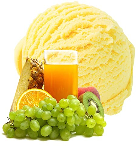 Multivitamin Geschmack Eispulver VEGAN - OHNE ZUCKER - LAKTOSEFREI - GLUTENFREI - FETTARM, auch für Diabetiker Milcheis Softeispulver Speiseeispulver Gino Gelati (Multivitamin, 1 kg)