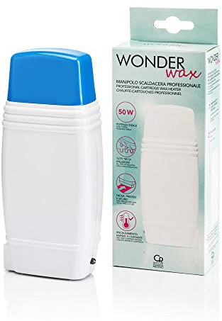 Wonder Wax - Manipolo Scaldacera Professionale per Roll On - Potenza di 50W per un Riscaldamento Rapido e Costante della Cera - Universale per i Roll On da 100 ml