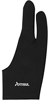 Artisul Artist Glove for Both Right and Left Hand Free Size Drawing Gloves for Graphic Tablets