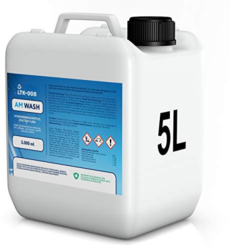 BIODELTA LTK-008 AM WASH Hygienewaschmittel für Textilien 5 L - Kraftvoll gegen Bakterien und Gerüche - Desinfektions-Vollwaschmittel - für Funktions- und Sportbekleidung