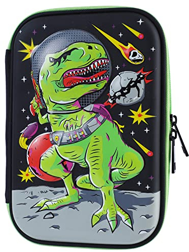 Dinosaur Pencil Case For Kids Cool Pen Box Cute School Supplies Organizer Big Capacity Large Storage Stationery Pouch For Boys Girls Teens Students