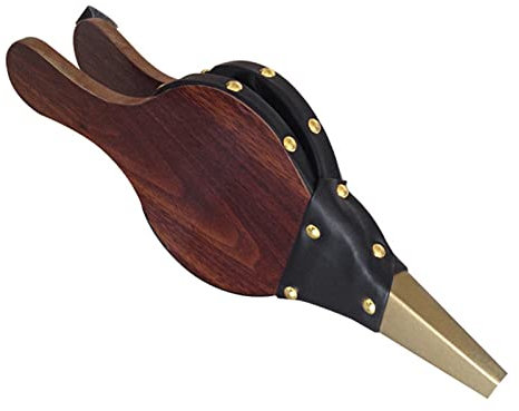 HUIOP 1 PC Soufflet de cheminée pour Camping en Plein air Barbecue Gril Pompe à Soufflet à Main Cuisson intérieure cheminée Ventilateur Ventilateur avec Sangle de Suspension Petit