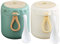 Hemiro 2Pcs Tazza per Cereali,Pratica Tazza per Yogurt, Porta Yogurt e Cereali, Adatta al Congelatore, al Microonde e Alla Lavastoviglie, Nordic Green + Nordic Beige