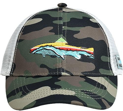 EDTREK Elite Youth Performance Mesh Hat - Jungen Mädchen Jagdhut und Fischerhut, Woodlands Camo, Einheitsgröße