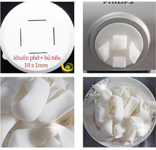 PASTADISC Pappardelle Pasta-, Pho-Nudel-Formscheibe, passend für Philips automatische Pasta- und Nudelmaschine, Disc kompatibel mit Philips Pastamaker-Aufsatz, Küchengeräte (D26, 18 x 1 mm)