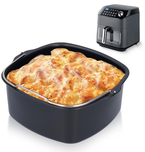 Tortiera Per Friggitrice Ad Aria, Teglia Per Torte in Ferro, Teglie Per Formaggi, Torte, Pane, Stampi Per Dolci, Accessori Per Friggitrice Per HD9925 HD9860 HD9905 01(22cm)