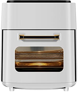 Friggitrici ad aria multi elettriche 1400 W ad alta potenza intelligente senza olio commerciale tacchino torrefazione senza olio friggitrice ad aria a vapore forno (Colore: B, Dimensioni: