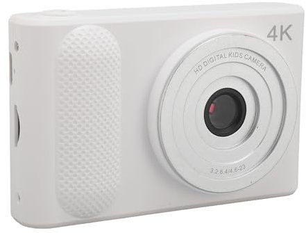 Annadue Doppia Fotocamera Digitale HD 48MP 4K, Fotocamera CCD Portatile Tascabile con Zoom Digitale 16X con Messa a Fuoco Automatica, Fotocamera per Studenti SLR TFT da 2,4 Pollici