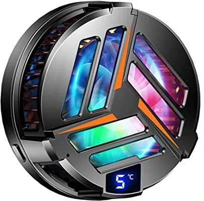 Magnetic Cell Phone Cooler, Mobile Phone Radiator Phone Cooler Fan for Playing Games Live Streaming