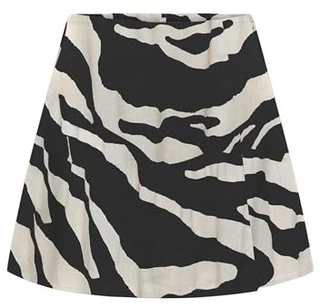 ONLY Onlnova Life Vis Chay Skort AOP, svart, M
