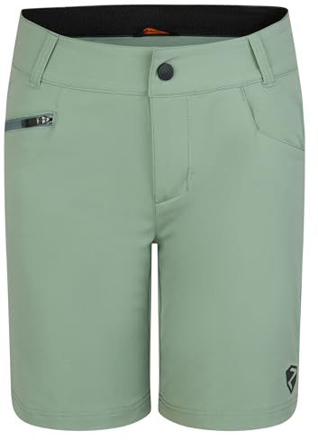Ziener Barn NADO X -Function cykelshorts med innerbyxor – mountainbike/utomhus/fritid – andningsbar, snabbtorkande, vadderad, grön frost, 140
