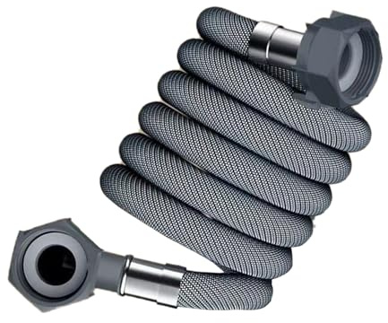 Lodoot Washing Machine Inlet Hose Burst Proof Washing Machine Water Inlet Pipe Washer Pipe with Connectors Water Inlet Connecti Fully automatic washing machine 4-point nut joint water inlet pipe