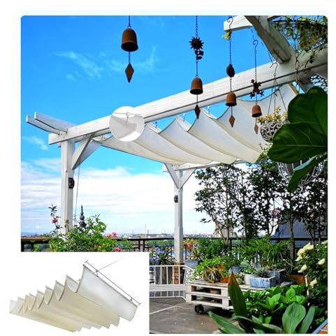 QWEASDF Toldo corredero,toldo corredero Exterior con quia,toldo retractil Exterior, windhager, toldo telescopico Exterior,Personalizable,con Protección UV del 95%(W1.7*L3m/W5.57*L9.84ft)