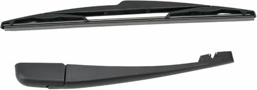 CAQSHN Schwarzer Hinterer Scheibenwischerarm Und Blatt Set für Peugeot 307 2001-2008 Scheibenwischer Hinten Ersatz