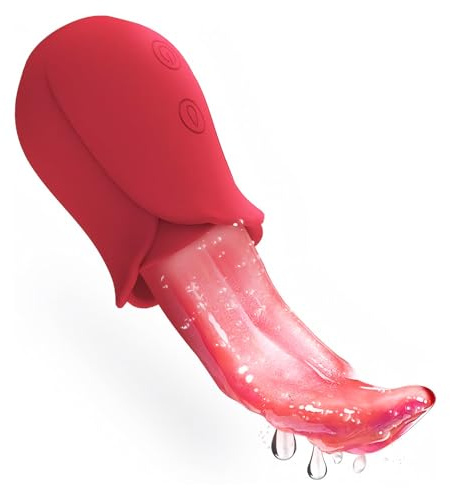 Giocattoli Sessuali per Donne, Vibratore per Leccare La Lingua, Stimolatore per Clitoride Capezzoli con 10 Vibrazioni Silicone Sex Toys per Adulti Vibratoreper Donna Professionale