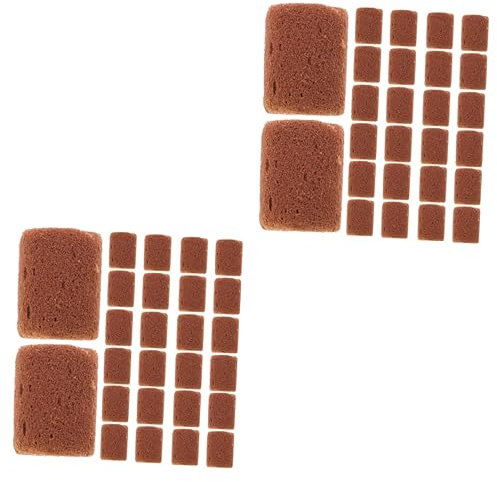 UKCOCO 2 Sätze Kindergartenblock Und Aquarienpflanzen Klarer Topf Fisch Bodenblocker Bewurzelungshormon Pflanzenfutter Fester Für Wasserpflanzen Torf- -Block 100 Stück * 2