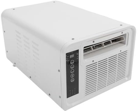 Air Acondicionador Portátil, Unidad de CA Tranquila 5 en 1 Calefacción de Refrigeración Rápida del Compresor, Control de Voz Inteligente, Modos de 2800BTU 8, con Control (EU