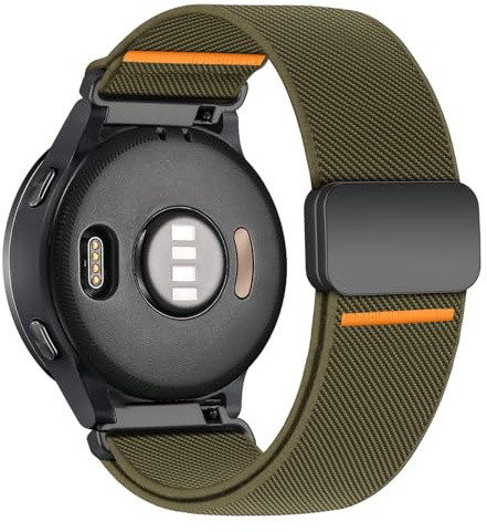 22mm Elastic Magnetic Straps for Samsung Galaxy Watch 3 45mm/Gear S3 Band Men Women,Stretchy Nylon Sport Strap for Garmin Venu 3 2/Forerunner 255 265/Vivoactive 4,for Huawei Watch GT 5 4 3 2 Pro 46mm